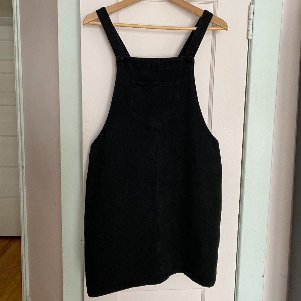 TWIK black denim overall dress, Size M-L